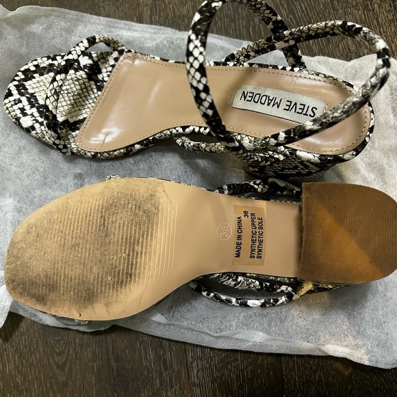 Steve Madden Snakeskin Heels - Picture 3 of 3